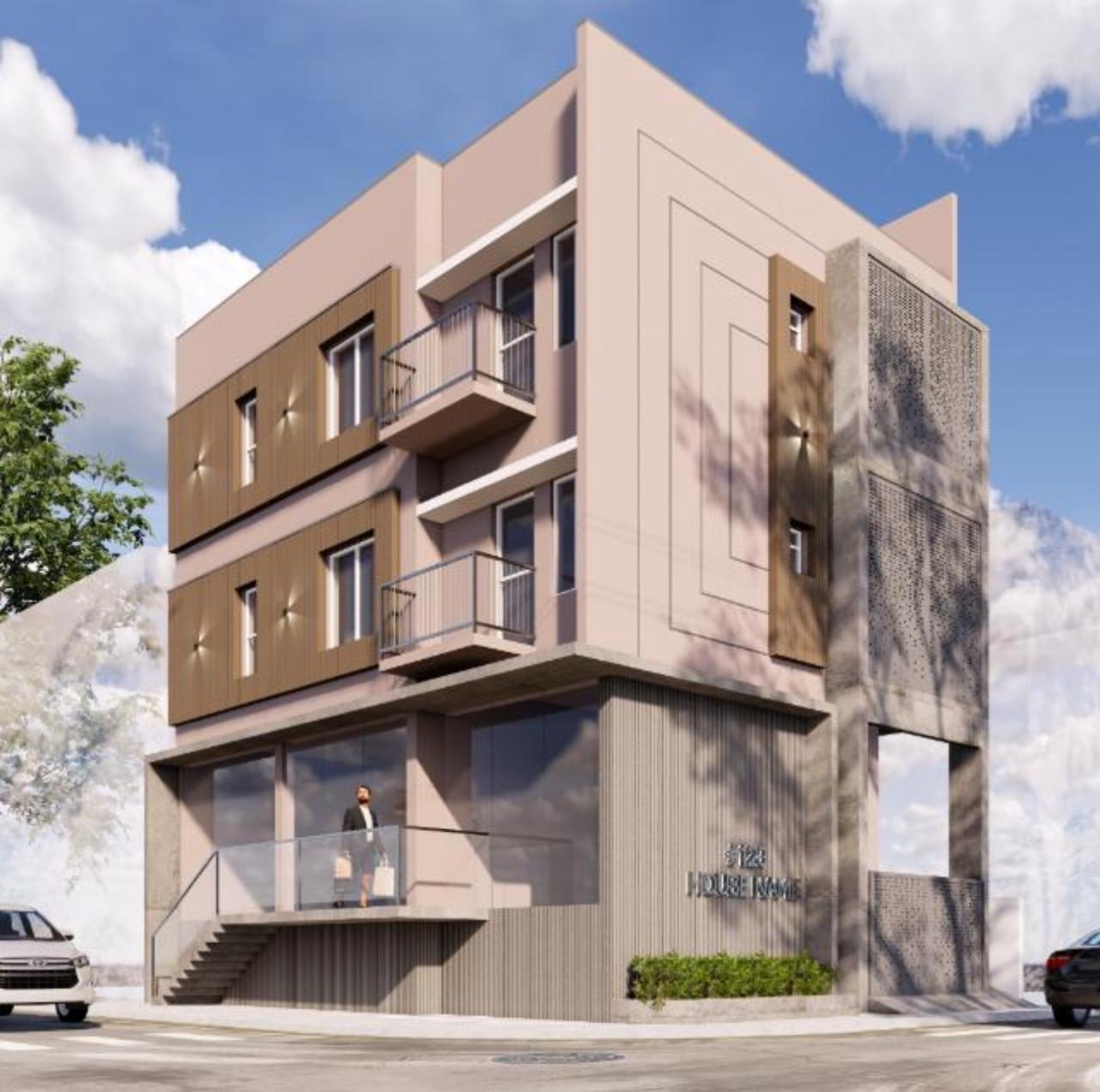 Corner Commercial Elevation